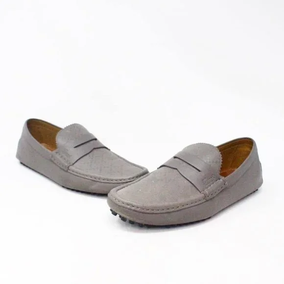 Gucci | Shoes | Gucci 32277 Mens Gray Leather Loafers Us 85  display picture 1